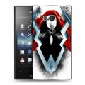 Дизайнерский пластиковый чехол для Sony Xperia acro S Сверхлюди