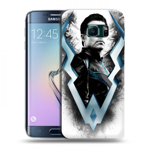 Дизайнерский пластиковый чехол для Samsung Galaxy S6 Edge Сверхлюди