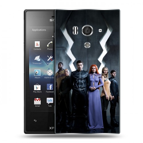 Дизайнерский пластиковый чехол для Sony Xperia acro S Сверхлюди