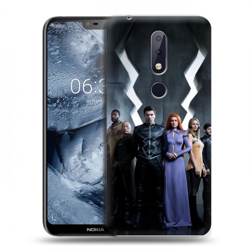 Дизайнерский пластиковый чехол для Nokia 6.1 Plus Сверхлюди