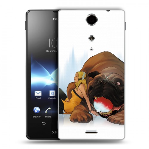 Дизайнерский пластиковый чехол для Sony Xperia TX Сверхлюди