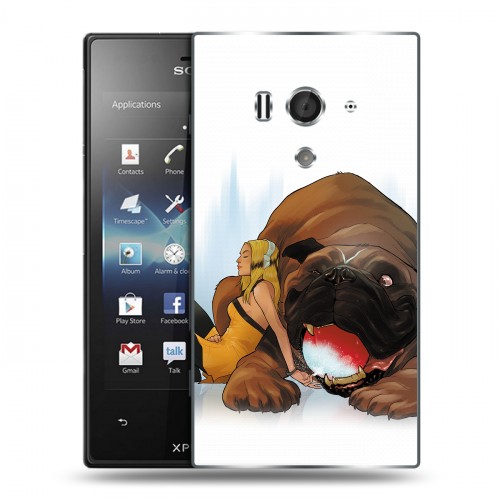 Дизайнерский пластиковый чехол для Sony Xperia acro S Сверхлюди