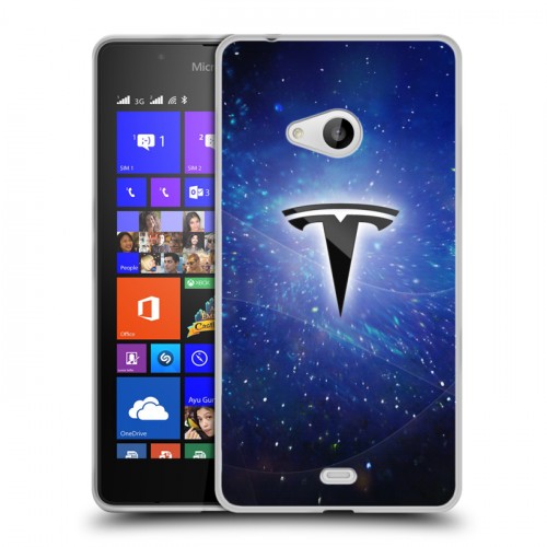 Дизайнерский пластиковый чехол для Microsoft Lumia 540 Tesla