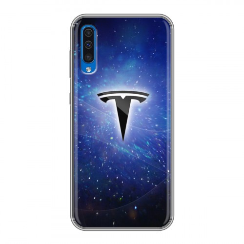 Дизайнерский силиконовый чехол для Samsung Galaxy A50 Tesla