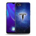 Дизайнерский силиконовый с усиленными углами чехол для OPPO A1k Tesla