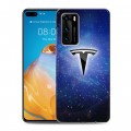 Дизайнерский пластиковый чехол для Huawei P40 Tesla