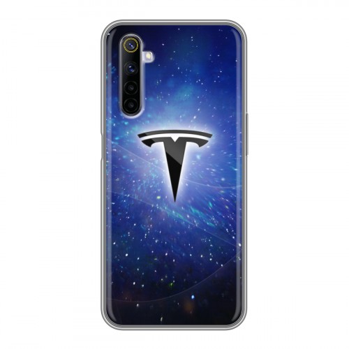 Дизайнерский силиконовый чехол для Realme 6 Tesla