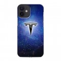 Дизайнерский пластиковый чехол для Iphone 12 Mini Tesla