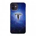 Дизайнерский силиконовый чехол для Iphone 12 Tesla