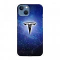 Дизайнерский силиконовый чехол для Iphone 13 Tesla