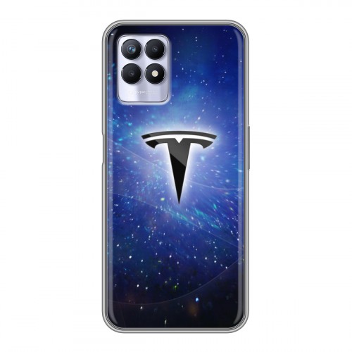 Дизайнерский силиконовый чехол для Realme 8i Tesla