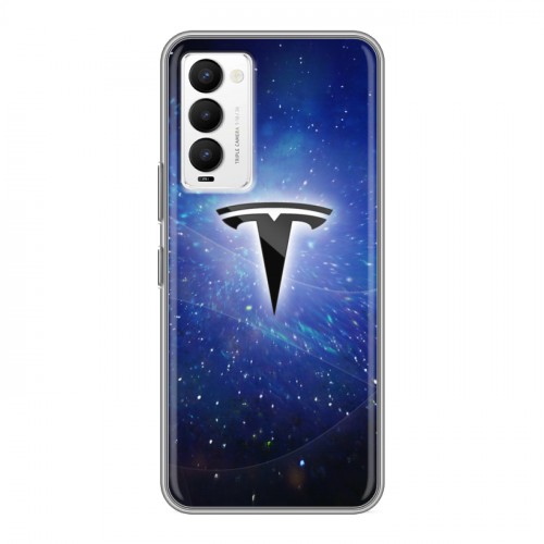 Дизайнерский силиконовый чехол для Tecno Camon 18 Tesla