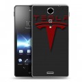 Дизайнерский пластиковый чехол для Sony Xperia TX Tesla