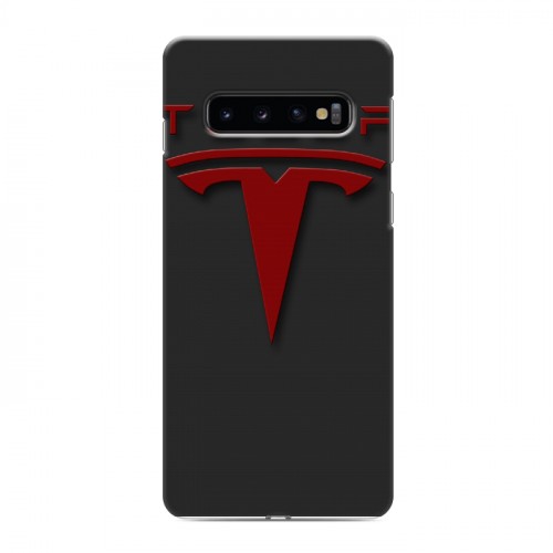 Дизайнерский силиконовый чехол для Samsung Galaxy S10 Tesla