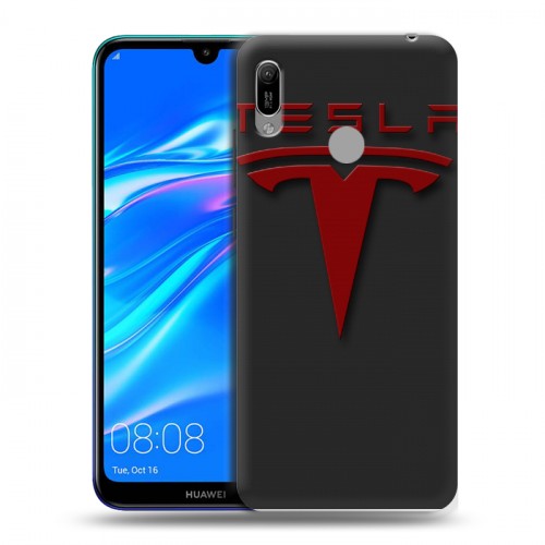 Дизайнерский пластиковый чехол для Huawei Y6 (2019) Tesla