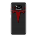 Дизайнерский силиконовый с усиленными углами чехол для Xiaomi Poco X3 Tesla