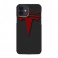 Дизайнерский силиконовый чехол для Iphone 12 Tesla