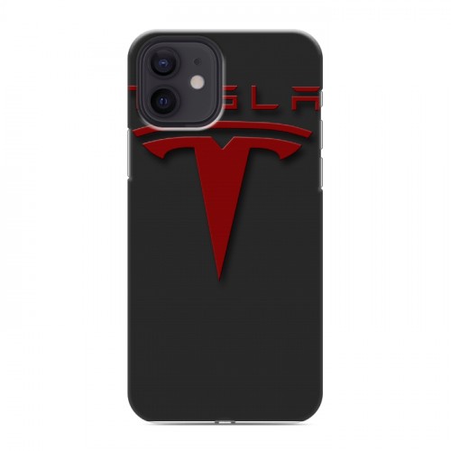 Дизайнерский силиконовый чехол для Iphone 12 Tesla