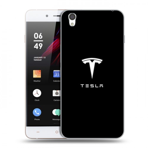 Дизайнерский пластиковый чехол для OnePlus X Tesla