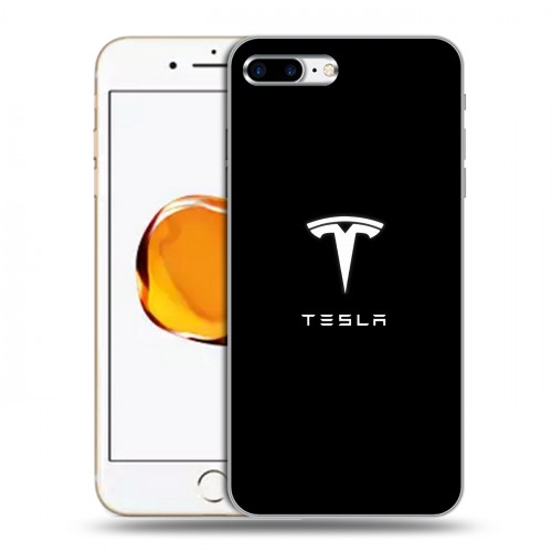 Дизайнерский пластиковый чехол для Iphone 7 Plus / 8 Plus Tesla