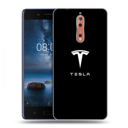 Дизайнерский пластиковый чехол для Nokia 8 Tesla