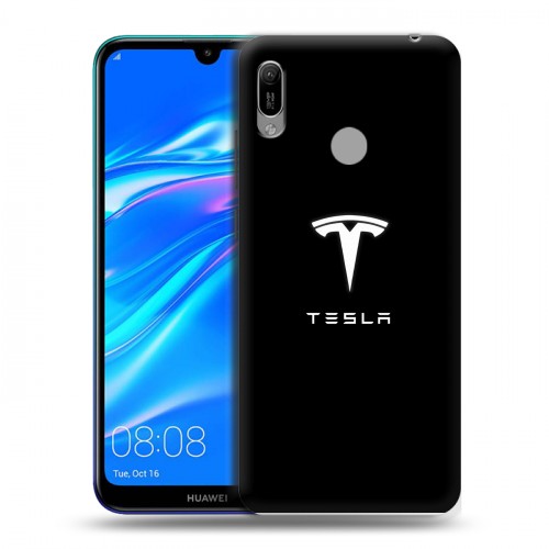 Дизайнерский пластиковый чехол для Huawei Y6 (2019) Tesla