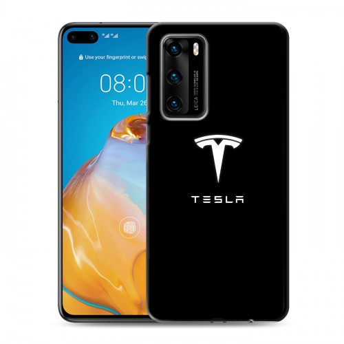 Дизайнерский пластиковый чехол для Huawei P40 Tesla