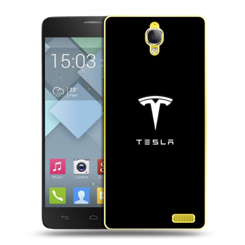 Дизайнерский пластиковый чехол для Alcatel One Touch Idol X Tesla