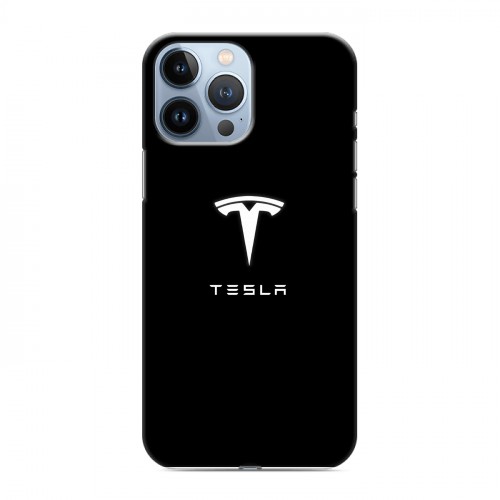 Дизайнерский силиконовый чехол для Iphone 13 Pro Max Tesla