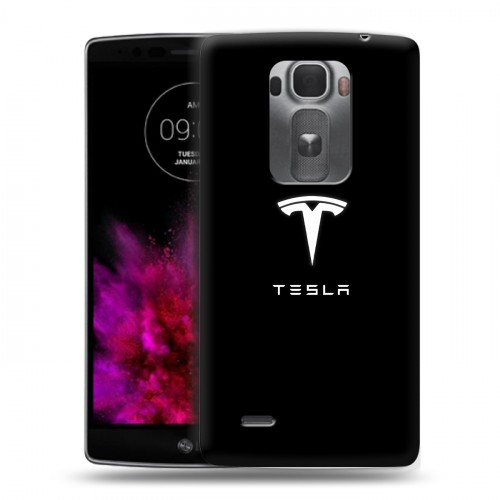 Дизайнерский пластиковый чехол для LG G Flex 2 Tesla