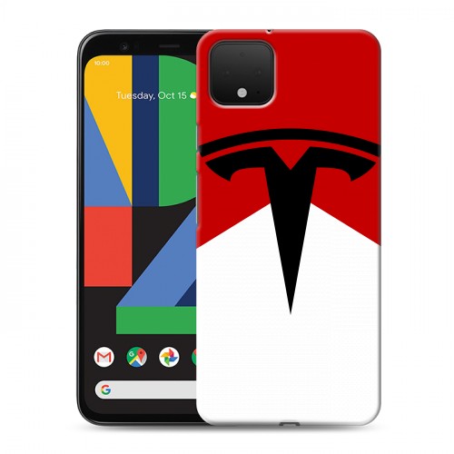 Дизайнерский пластиковый чехол для Google Pixel 4 Tesla