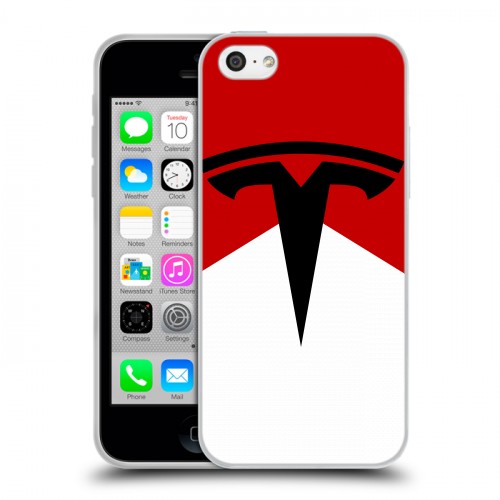 Дизайнерский пластиковый чехол для Iphone 5c Tesla