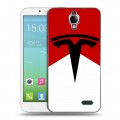 Дизайнерский силиконовый чехол для Alcatel One Touch Idol Tesla