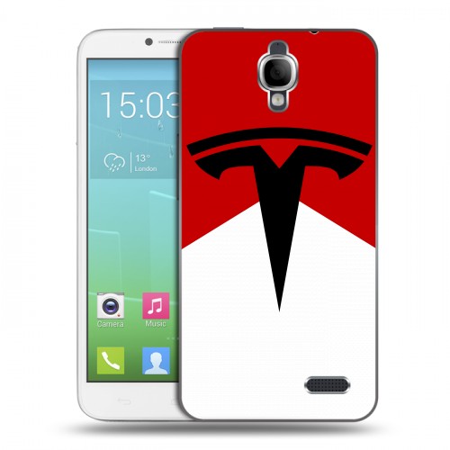 Дизайнерский силиконовый чехол для Alcatel One Touch Idol Tesla