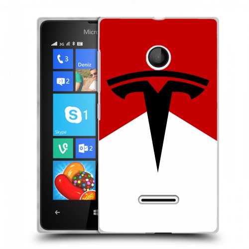 Дизайнерский пластиковый чехол для Microsoft Lumia 435 Tesla