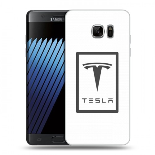 Дизайнерский пластиковый чехол для Samsung Galaxy Note 7 Tesla