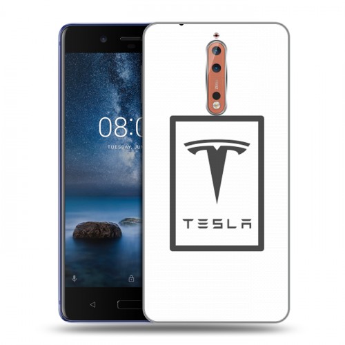 Дизайнерский пластиковый чехол для Nokia 8 Tesla