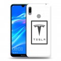 Дизайнерский пластиковый чехол для Huawei Y6 (2019) Tesla