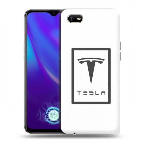 Дизайнерский силиконовый с усиленными углами чехол для OPPO A1k Tesla