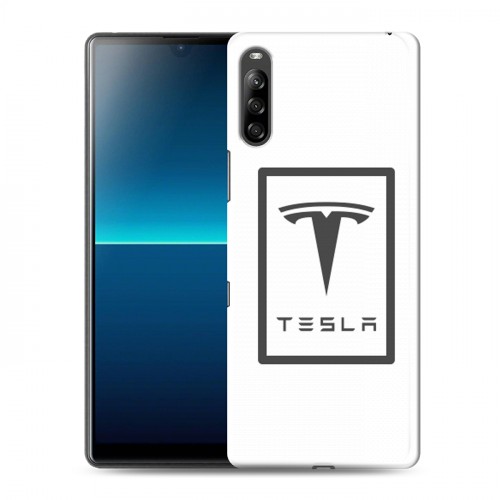 Дизайнерский силиконовый с усиленными углами чехол для Sony Xperia L4 Tesla