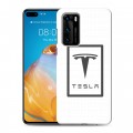 Дизайнерский силиконовый с усиленными углами чехол для Huawei P40 Tesla