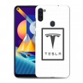 Дизайнерский пластиковый чехол для Samsung Galaxy M11 Tesla