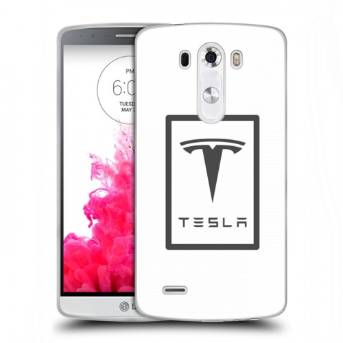 Дизайнерский пластиковый чехол для LG G3 (Dual-LTE) Tesla