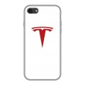 Дизайнерский силиконовый с усиленными углами чехол для Iphone 7 Tesla