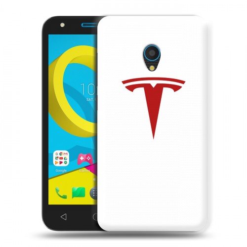 Дизайнерский пластиковый чехол для Alcatel U5 Tesla