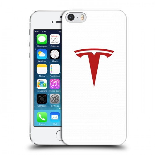 Дизайнерский пластиковый чехол для Iphone 5s Tesla