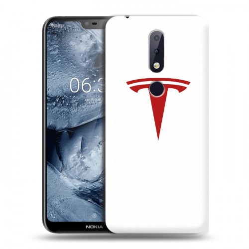 Дизайнерский пластиковый чехол для Nokia 6.1 Plus Tesla