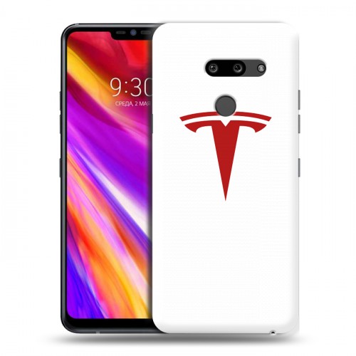 Дизайнерский пластиковый чехол для LG G8 ThinQ Tesla