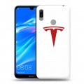 Дизайнерский пластиковый чехол для Huawei Y6 (2019) Tesla