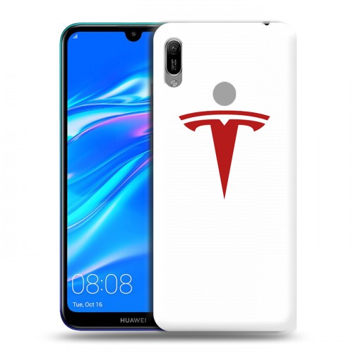 Дизайнерский пластиковый чехол для Huawei Y6 (2019) Tesla